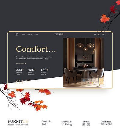 Furniture Web Design Ui / Ux adobe xd furniture furniture ui furniture web design landing page site design ui design ui ux user interface design web design webdesign