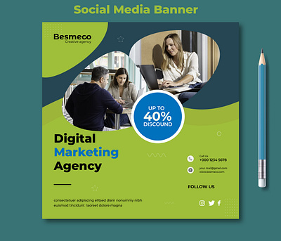 Social Media Banner design facebook banner instagram banner marketing banner post design social media social media banner social media post web banner