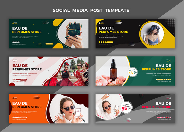 FACEBOOK COVER SOCIAL MEDIA POST TEMPLATE DESIGN by Shafiullah Sumon on ...
