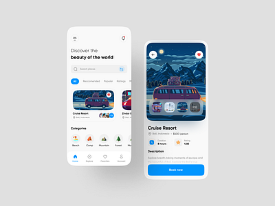 Travel App tour tourism app travel travel app travel mobile app ui uiux ux vacation vacation app
