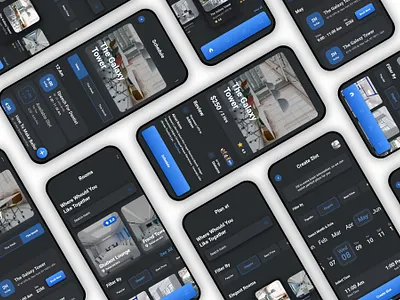 Conference /Meeting Room Booking App android application booking conference customization dark mode design icons ios light mode meeting mobile app rooms ui ux