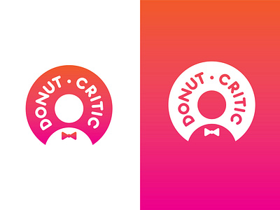 Donut Critic Logo branding design donut donutcritic food graphic design icon illustration logo logodesign vector