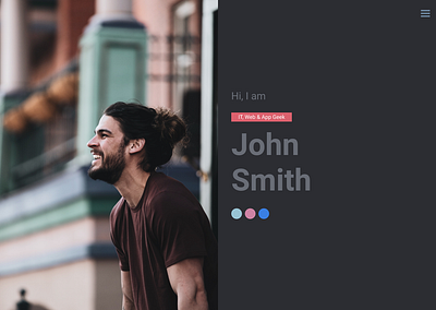 JohnSmith - LandingPage design figma figma design landing page project web design