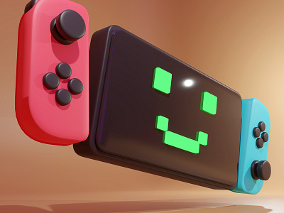 Switch 3d 3dart art blender character design illu illustration nintendo