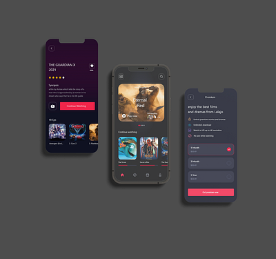 Cinema App adobe xd app concent branding cinema cinema app cinematic film iphone app minimal ui movie app movie trend new movies online show star ui ux watching movie