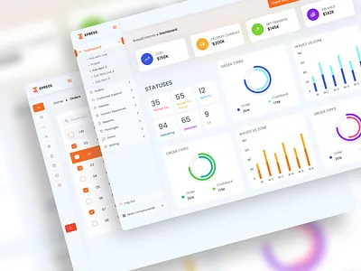 JTL Xpress Dashboard app apple dashboard first shot illustration jtl xpress dashboard ui uiux ux design