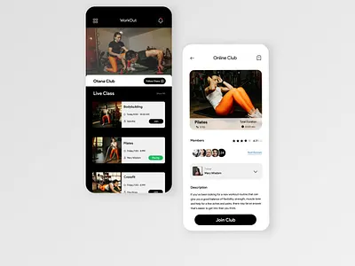 Fitness App app design fitness flat minimal paradigm sport ui uidesign