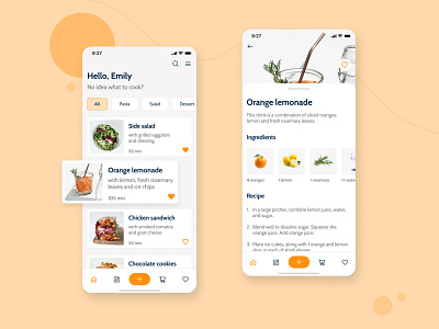Pantry App app ios mobile app recipes ui ui design ux