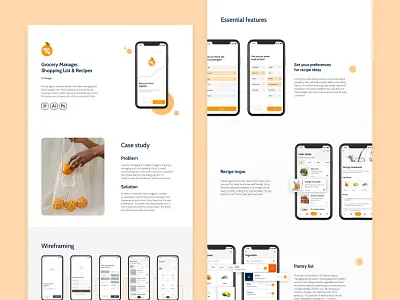 Pantry App UI Design app design ios mobile app ui ui design ux