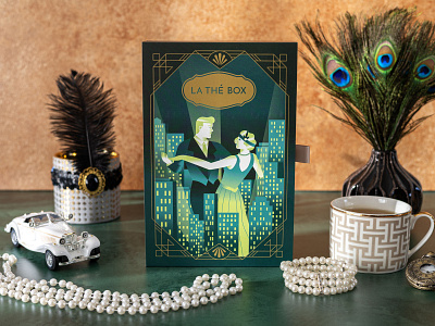 The Great Gatsby - Teabox city daniele simonelli dsgn gatsby illustration tea teabox texture