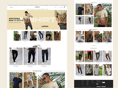 Shopify Men's Fashion E-Commerce Website Design