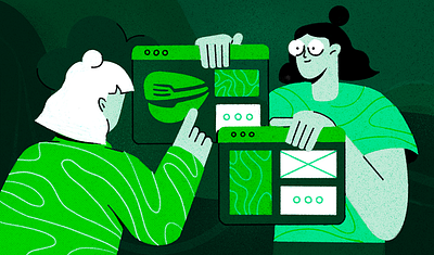 Newsletter UX work design graphic design illustration