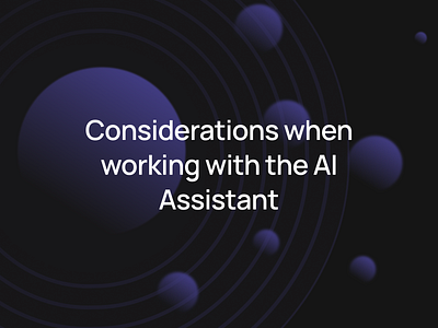 Considerations when working with the AI Assistant ai design email email builder email campaign email design email marketing email newsletter email templates email tips gen ai marketing stripo email web design