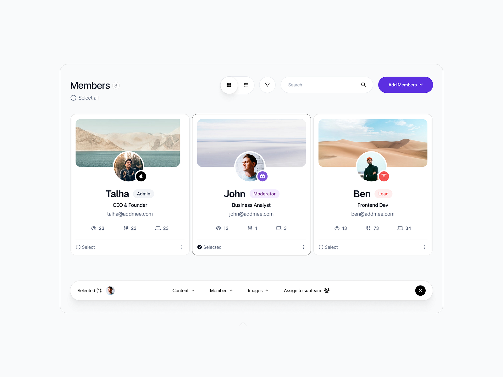 Edit Members By Talha On Dribbble