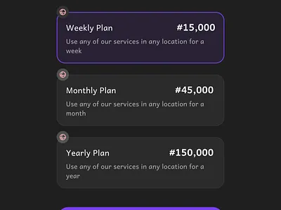 Subscription Plans. design ui ux