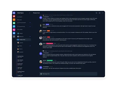 Sirkel Space - Group Chat with AI ai artificialintelligence chatai chatbot chatgpt chatgroup communication discord gpt metaai openai simpleui ui uidesign uiux uiuxai uiuxchat uiuxdesign uiuxdesigner webdesign