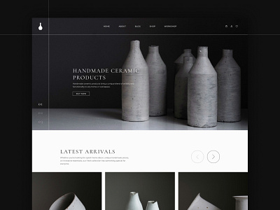 Ceramic – Ceramics and Handmade Pottery Shop eCommerce Website ceramic ecommerce ecommerce web design ecommerce website template free figma template free website template handmade minimal minimal web design modern web design pottery pottery web design shop web design shop website ui design uiux web design website design