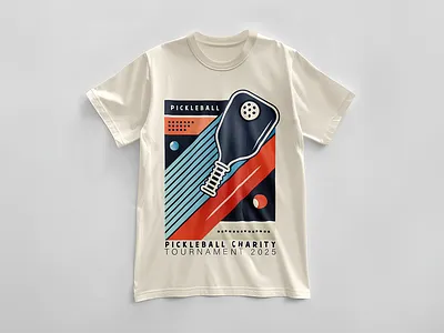 PICKLEBALL TOURNAMENT T-SHIRT graphic design logo motion graphics ui