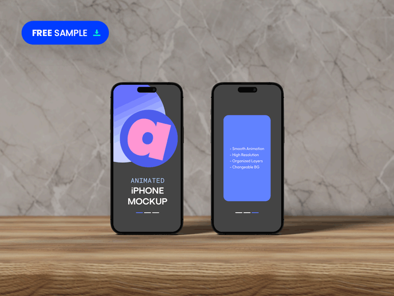 Animated iPhone 16 Pro Swipe Mockup 16 animated animation app apple free gif iphone mockup modern photo presentation pro psd realistic sample smartphone swipe ui video