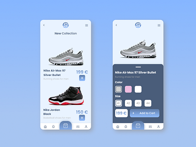 Shoes app-Super Shop app design mobile shoes shop ui ux