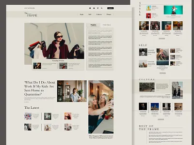 Magazine Article UI Desktop Design adobe xd branding design desktop graphic design illustration ui