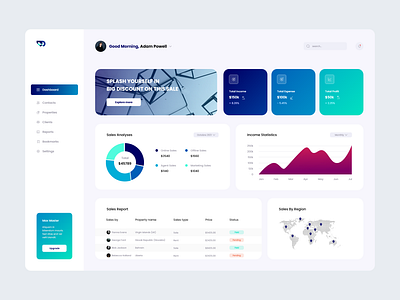 Dashboard Concept dashboard design ui web