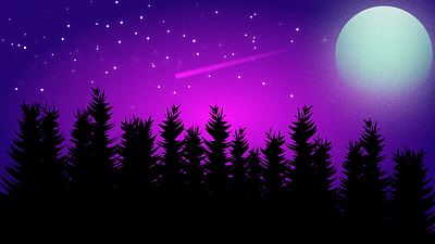 Nightsky blue illustration moon night sky stars vector