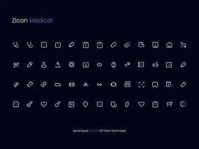 Zicon - Healer fitness health icon medical zicon