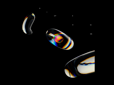 Dispersion 3d c4d cinema4d design digital generative generative art graphic design graphics typography