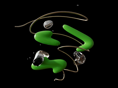 Rhythm 3d c4d cinema4d design digital generative generative art graphic design graphics typography