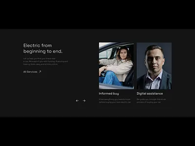 CarConcept teaser slider automotive black car concept dark dark mode design gradient minimalist mobility slider teaser teaser slider ui web