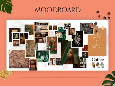 COLLEGE PROJECT : BRAND CREATION | MOOD BOARD - OWL BEAN art branding design graphic design illustration mood ui