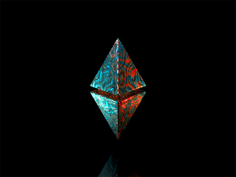 ETH100-#034 3d 3dart blender eth ethereum icon illustration material nft vuesax wantline