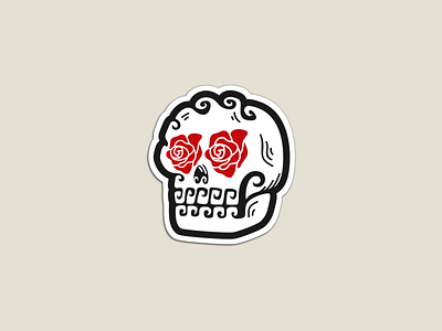 Rose Of skull awesome logo beauty dead flat logo gift graphic design halloween halloween design ideas illustration inspiration logo inspiration minimalist logo print product redbubbble rose scary skull soul