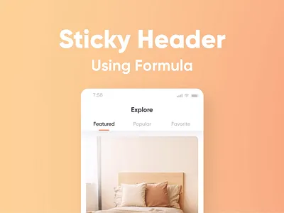 The Easiest Way to Create a Sticky Header animation app design condition formula header inspiration interaction protopie prototype prototyping realistic prototype scroll sticky tutorial ui ux