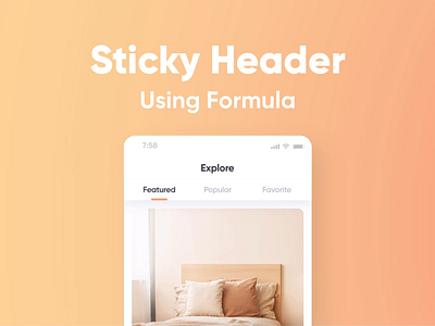 The Easiest Way to Create a Sticky Header animation app design condition formula header inspiration interaction protopie prototype prototyping realistic prototype scroll sticky tutorial ui ux