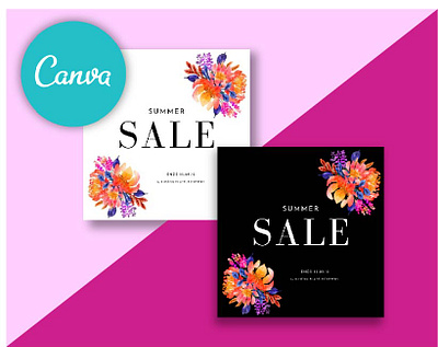 summer sale templates branding canva company design illustration logo templates ux vector