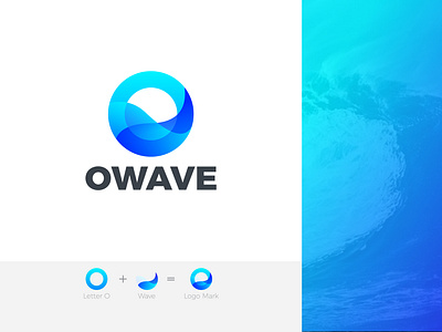 OWAVE Modern Logo Design abstract logo best logo brand identity branding business company logo gradient logo icon illustration letter logo logo logo design minimalist modern logo o letter logo owave owave logo print wave web