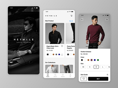 Fashion Store App - Odama Rebound fashion app mobile app ui design