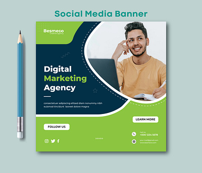 Social Media Banner ads design facebook banner illustration instagram banner marketing banner post design social media social media banner social media post web banner