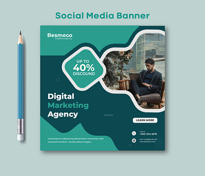 Social Media Banner ads ads design ads post design facebook banner illustration instagram banner marketing banner post design social media social media banner social media post web banner