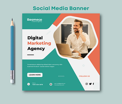 Social Media Banner ads ads design ads post design facebook banner illustration instagram banner marketing banner post design social media social media banner social media post web banner