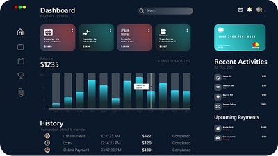 Dashboard UI Design app branding dashboard design graphic design icon illustration logo ui uidesign ux uxdesign vector