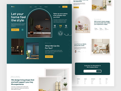 Interior design agency website agency appui design furniturewebsite homeinteriroragency interirordesign interirordesignagencyweb landing page design landingpage minimal modern design modernwebdesign ui uiux webdesign website webui