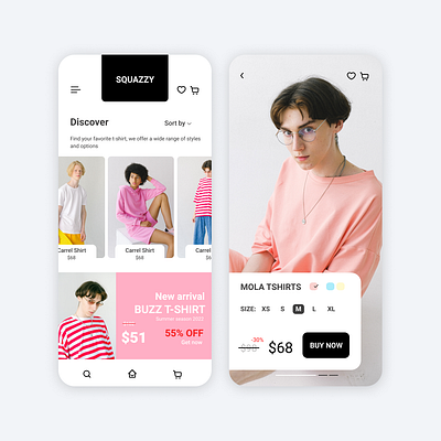 SQAZZY mobile apps mobile design ui ux