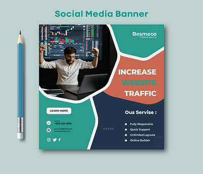 Social Media Banner ads ads banner ads post design facebook banner illustration instagram banner marketing banner post design social media social media banner social media post web banner