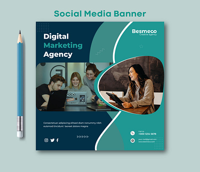 Social Media Banner branding design facebook banner instagram banner marketing banner post design social media social media banner social media post web banner