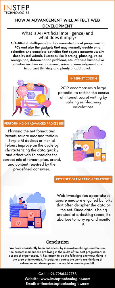 How AI advancement will affect web Development ai design digital marketing graphic design insteptechnologies mobile app development web design