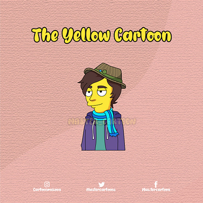 CUSTOME YELLOW CARTOON affordable animation branding cartoon cartoonworld custome art cute design funny graphic design illustration logo simpsons simpsons style ui vector art yellow cartoon