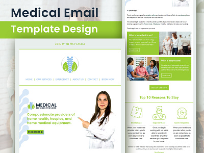 MailChimp Medical Email Template Design/Newsletter. 3d agency animation best 2021 best newsletter branding email email design email template graphic design logo mailchimp medical newsletter medical team motion graphics newsletter tour tour lover ui web design